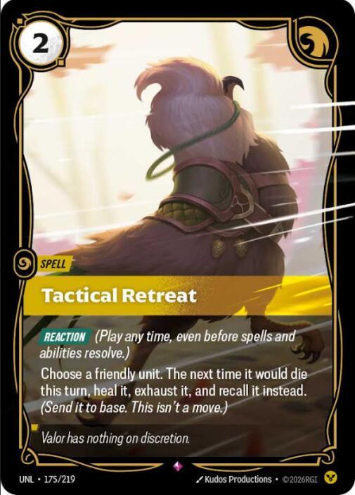 Tactical Retreat 175/219 (Unleashed)  - Foil | Good Games North