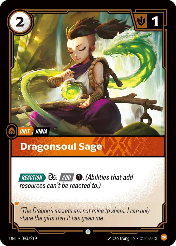Dragonsoul Sage 093/219 (Unleashed)  | Good Games North