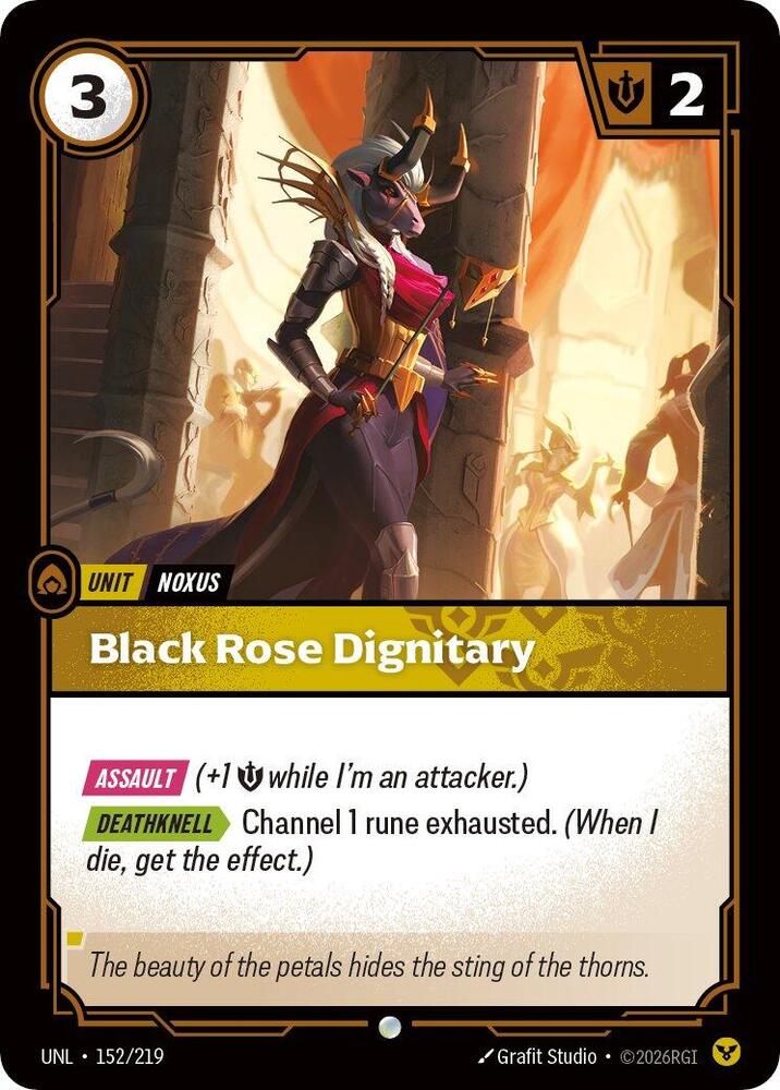 Black Rose Dignitary 152/219 (Unleashed)  - Foil | Good Games North