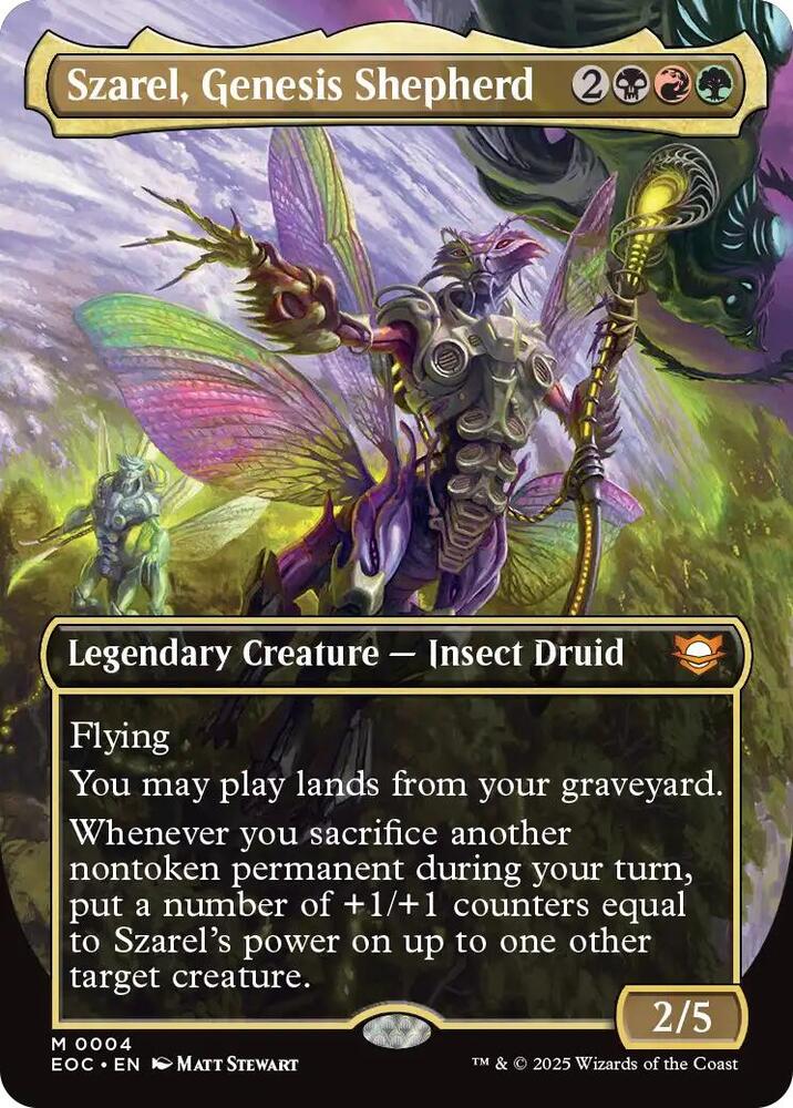 Szarel Genesis Shepherd Borderless (Dupe) 4 (Commander: Edge of Eternities)  - Foil | Good Games North
