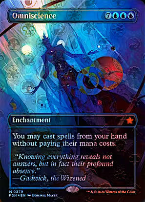 Omniscience 379/291 (Foundations)  - Borderless Mana Foil | Good Games North