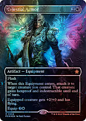 Celestial Armor 364/291 (Foundations)  - Borderless Mana Foil | Good Games North