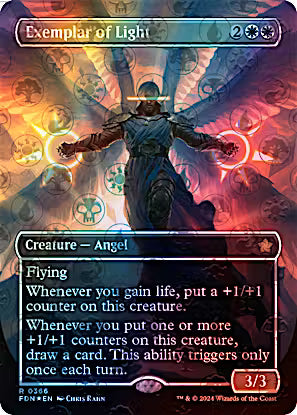 Exemplar of Light 366/291 (Foundations)  - Borderless Mana Foil | Good Games North