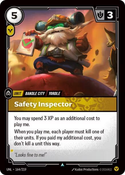 Safety Inspector 164/219 (Unleashed)  - Foil | Good Games North