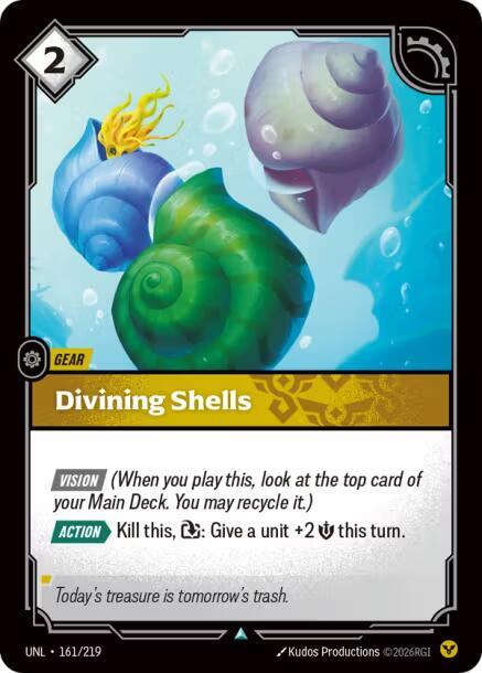 Divining Shells 161/219 (Unleashed)  - Foil | Good Games North