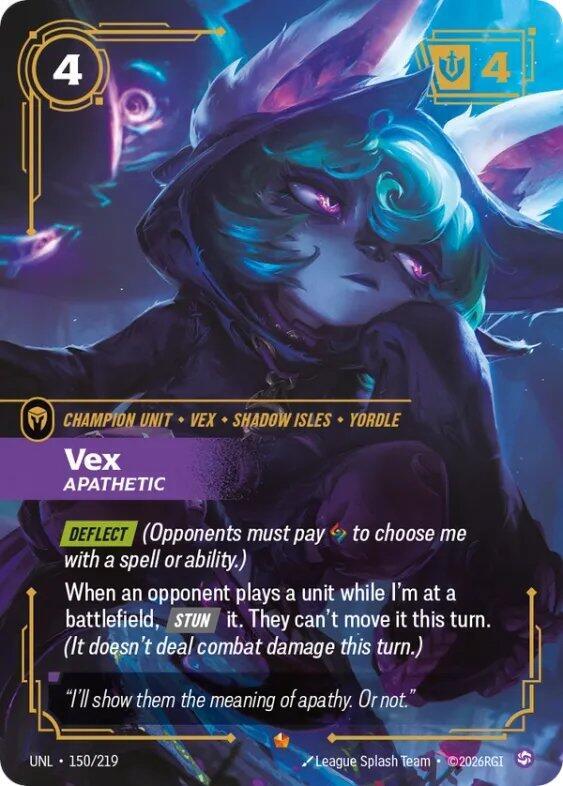 Vex - Apathetic 150/219 (Unleashed)  - Foil | Good Games North