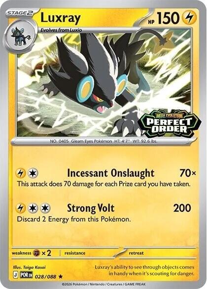 Luxray Perfect Order Stamped 028/088 (Miscellaneous Cards & Products)  - Holofoil | Good Games North