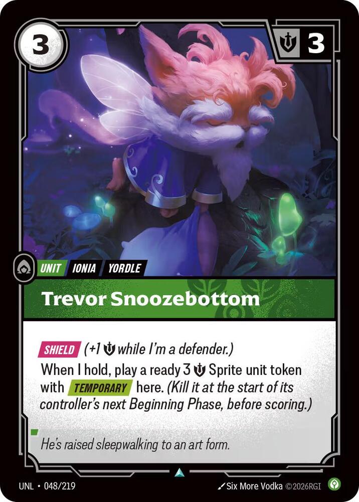 Trevor Snoozebottom 48/219 (Unleashed)  - Foil | Good Games North