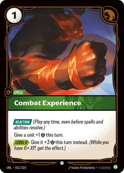 Combat Experience 31/219 (Unleashed)  - Foil | Good Games North
