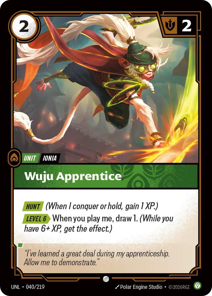 Wuju Apprentice 040/219 (Unleashed)  | Good Games North