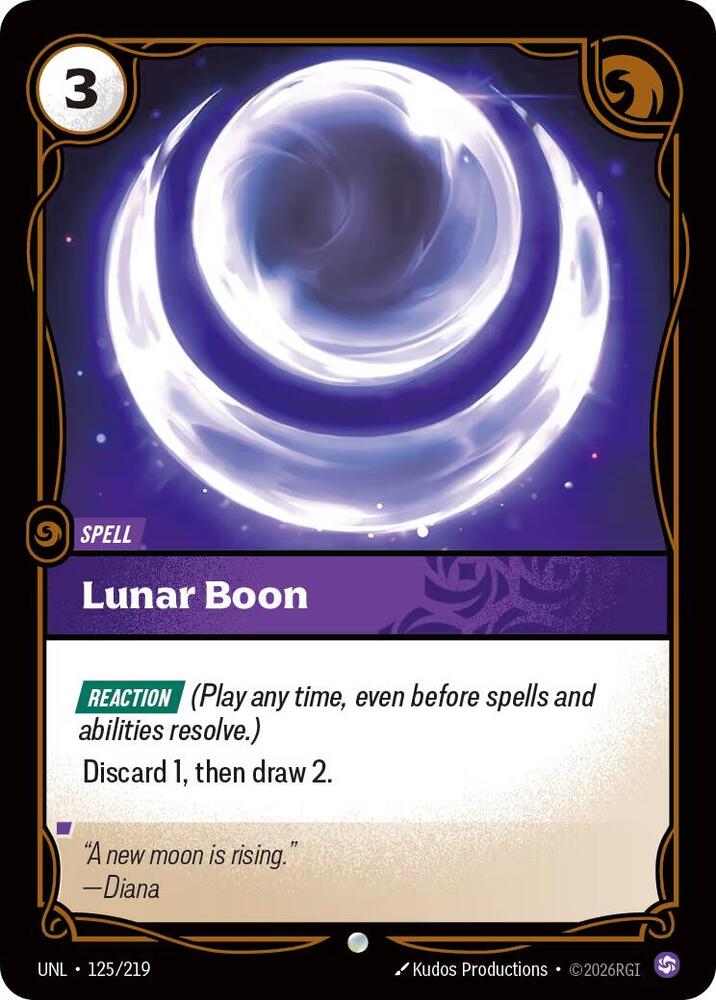 Lunar Boon 125/219 (Unleashed)  | Good Games North