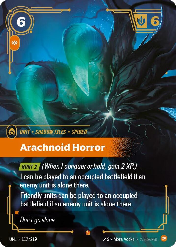 Arachnoid Horror 117/219 (Unleashed)  - Foil | Good Games North