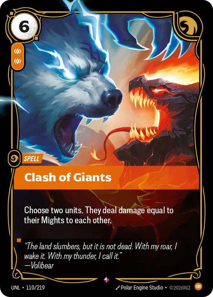 Clash of Giants 110/219 (Unleashed)  - Foil | Good Games North