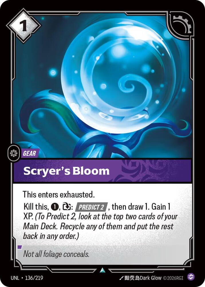 Scryer's Bloom 136/219 (Unleashed)  - Foil | Good Games North