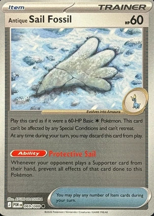 Antique Sail Fossil 069/088 (ME03: Perfect Order)  - Reverse Holofoil | Good Games North