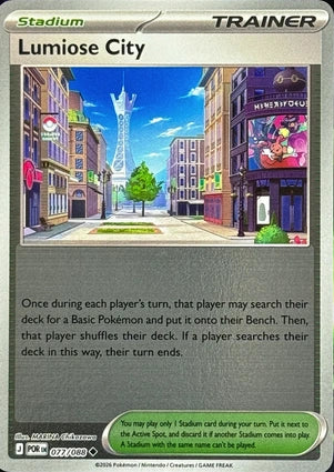 Lumiose City 077/088 (ME03: Perfect Order)  - Reverse Holofoil | Good Games North