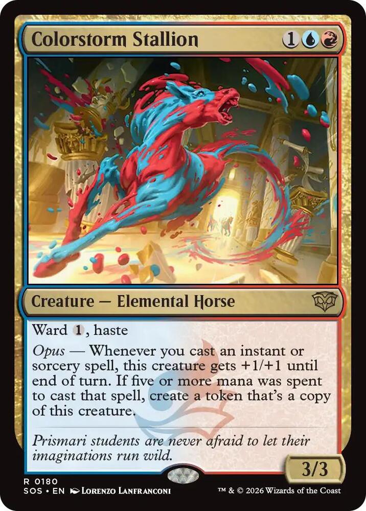 Colorstorm Stallion 180 (Secrets of Strixhaven)  - Foil | Good Games North