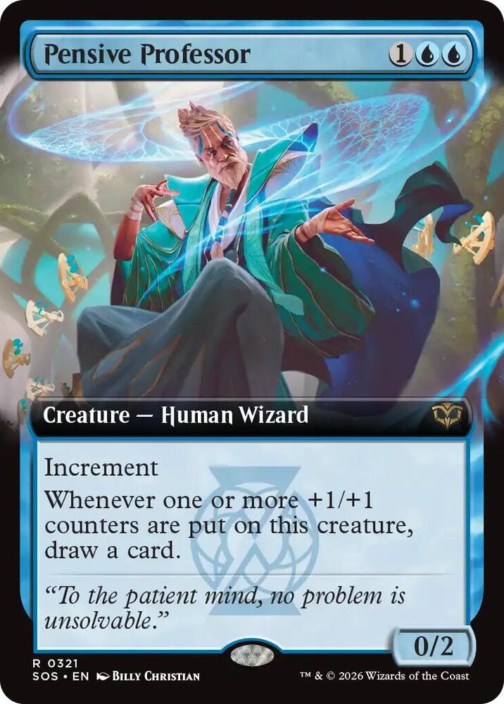 Pensive Professor 321 (Secrets of Strixhaven)  - Extended Art Foil | Good Games North