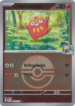 N's Darumaka 032/217 (ME: Ascended Heroes)  - Poke Ball Holofoil | Good Games North