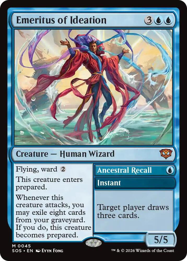 Emeritus of Ideation // Ancestral Recall 45 (Secrets of Strixhaven)  - Foil | Good Games North