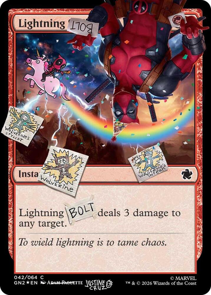 Lightning Bolt 42 (Secret Lair Drop Series)  - Pool Party Foil | Good Games North