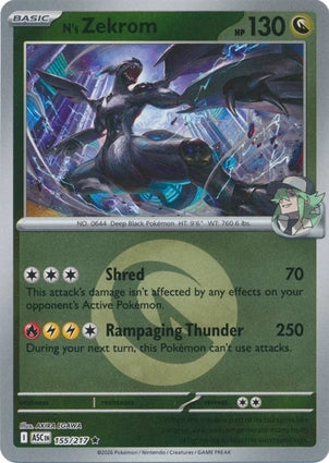 N's Zekrom 155/217 (ME: Ascended Heroes)  - Energy Holofoil | Good Games North