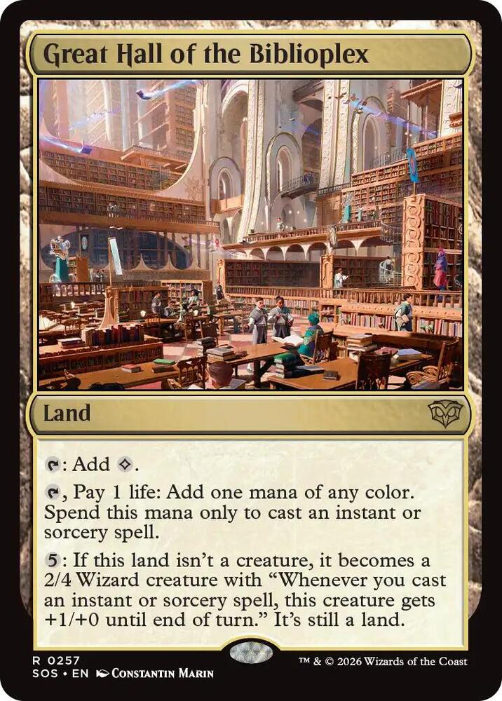 Great Hall of the Biblioplex 257 (Secrets of Strixhaven)  | Good Games North