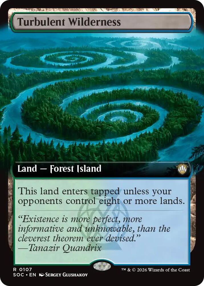 Turbulent Wilderness 107 (Commander: Secrets of Strixhaven)  - Extended Art | Good Games North