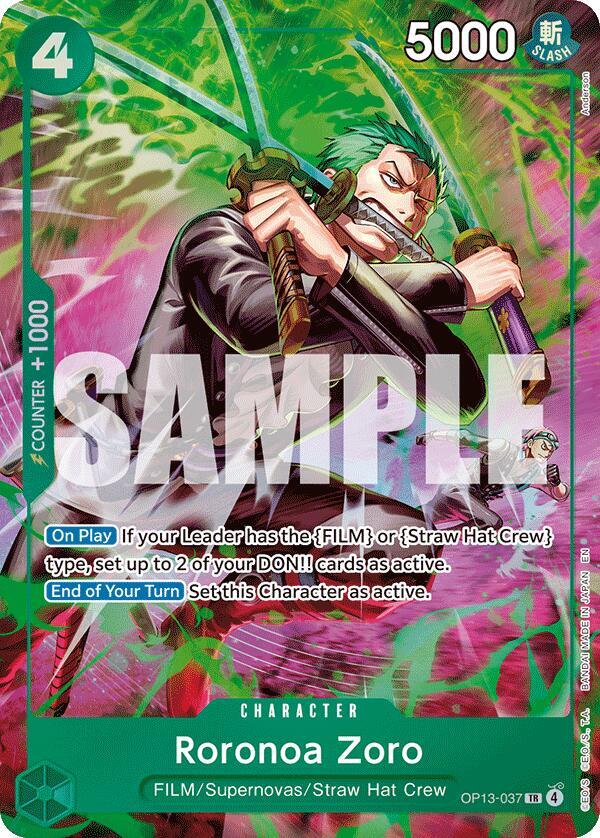 Roronoa Zoro OP13-037 (Adventure on Kami's Island)  - Special Foil | Good Games North