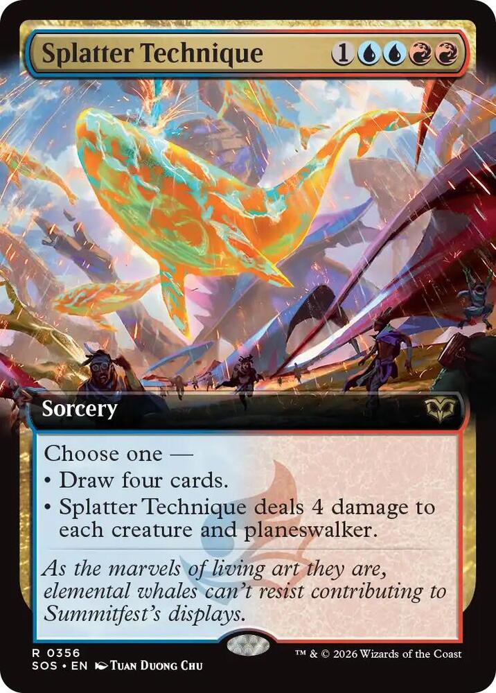 Splatter Technique 356 (Secrets of Strixhaven)  - Extended Art Foil | Good Games North