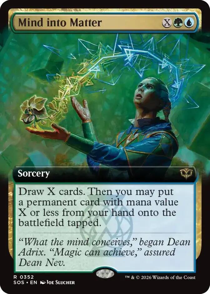 Mind into Matter 352 (Secrets of Strixhaven)  - Extended Art Foil | Good Games North