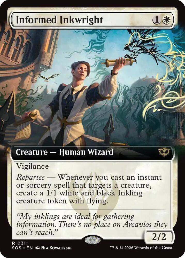 Informed Inkwright 311 (Secrets of Strixhaven)  - Extended Art Foil | Good Games North