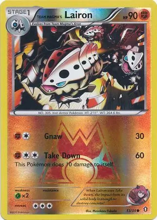Team Magma's Lairon 13/34 (Double Crisis)  - Reverse Holofoil | Good Games North