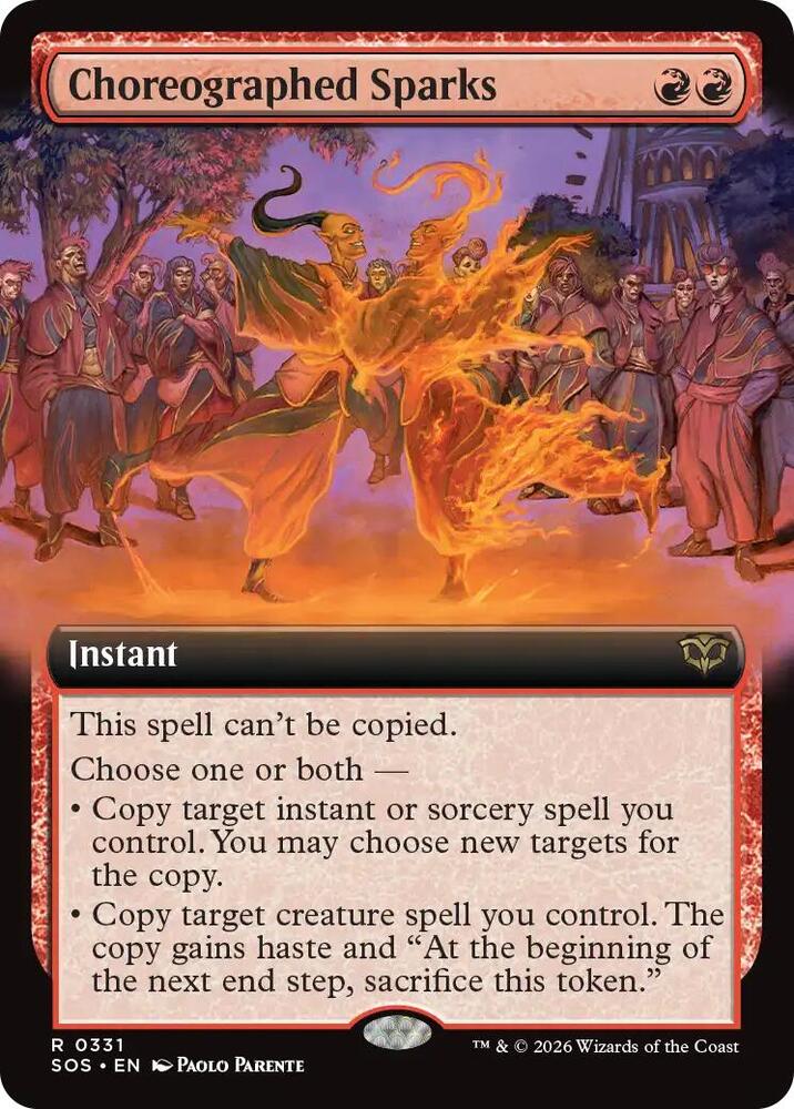 Choreographed Sparks 331 (Secrets of Strixhaven)  - Extended Art Foil | Good Games North