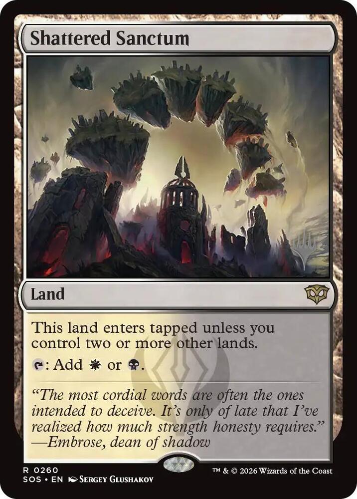 Shattered Sanctum 260 (Promo Pack: Secrets of Strixhaven)  - Foil | Good Games North