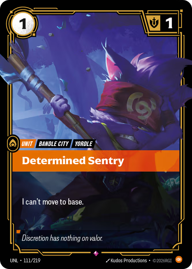 Determined Sentry 111/219 (Unleashed)  - Foil | Good Games North