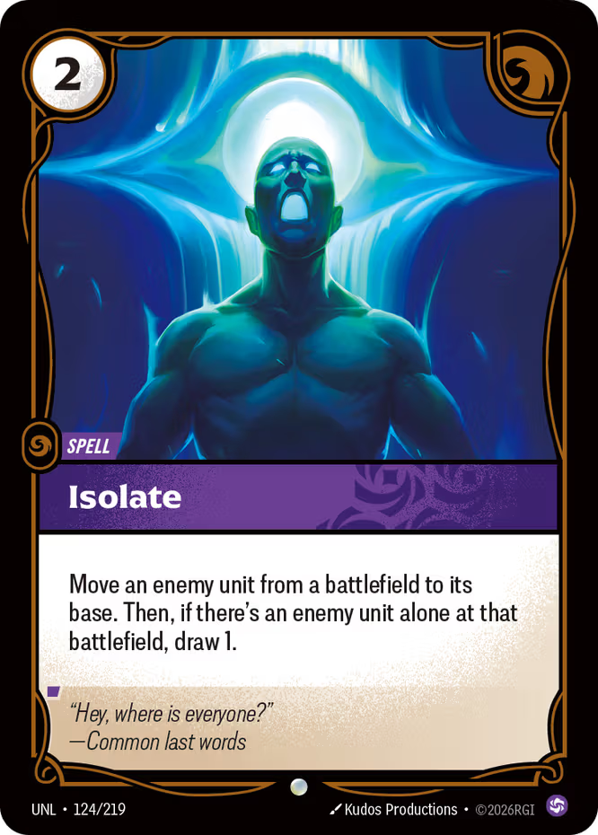 Isolate 124/219 (Unleashed)  | Good Games North