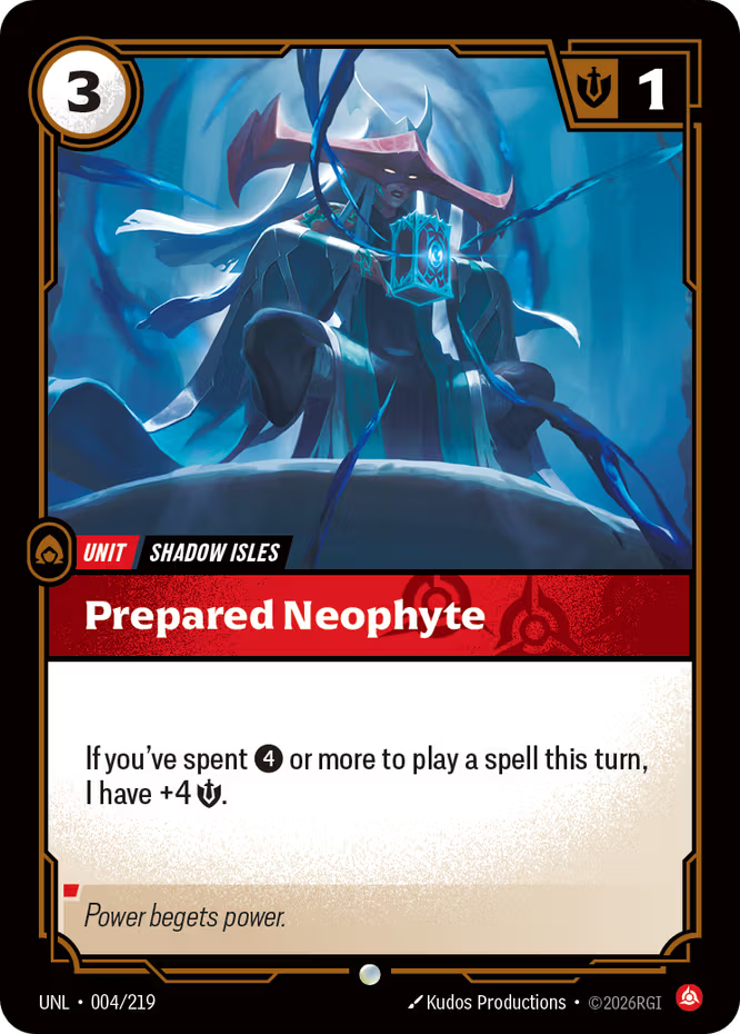 Prepared Neophyte 004/219 (Unleashed)  | Good Games North