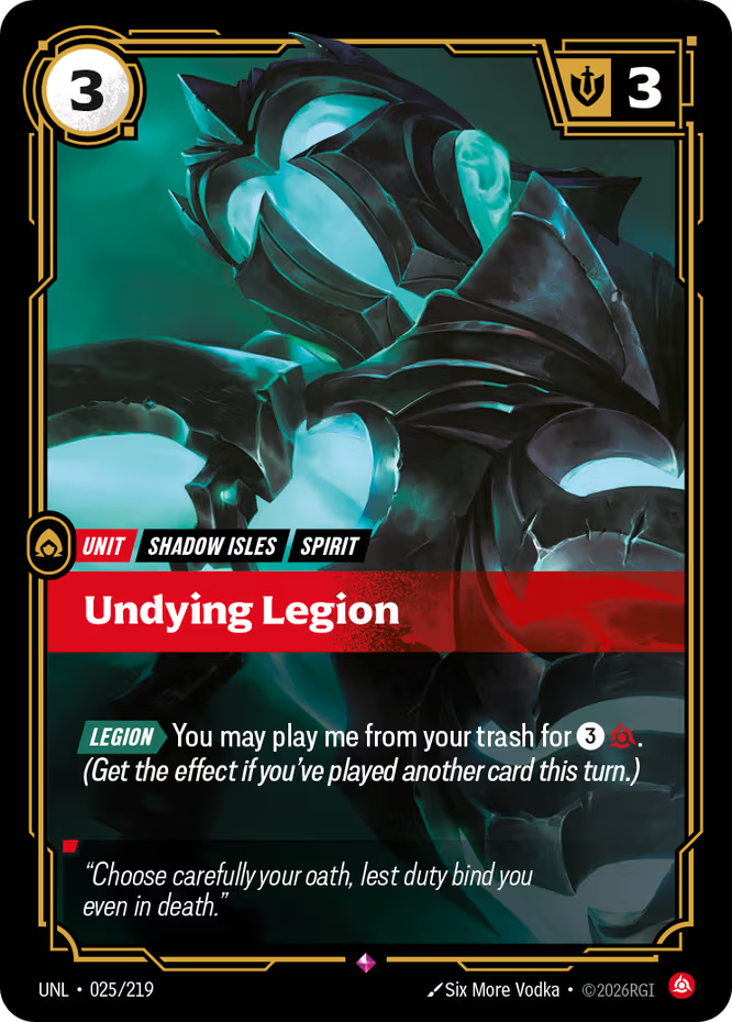 Undying Legion 025/219 (Unleashed)  - Foil | Good Games North