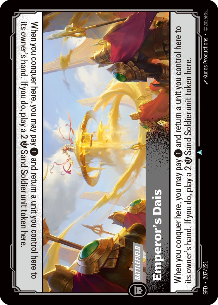Emperor's Dais 207/221 (Spiritforged)  - Foil | Good Games North