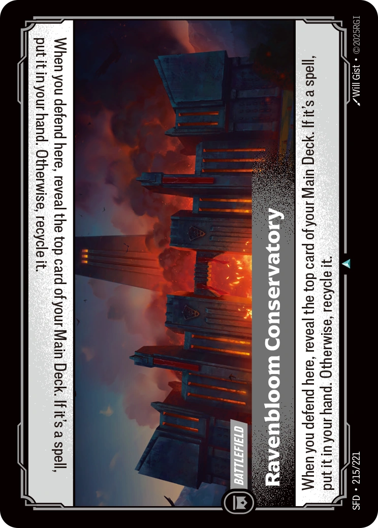 Ravenbloom Conservatory 215/221 (Spiritforged)  - Foil | Good Games North
