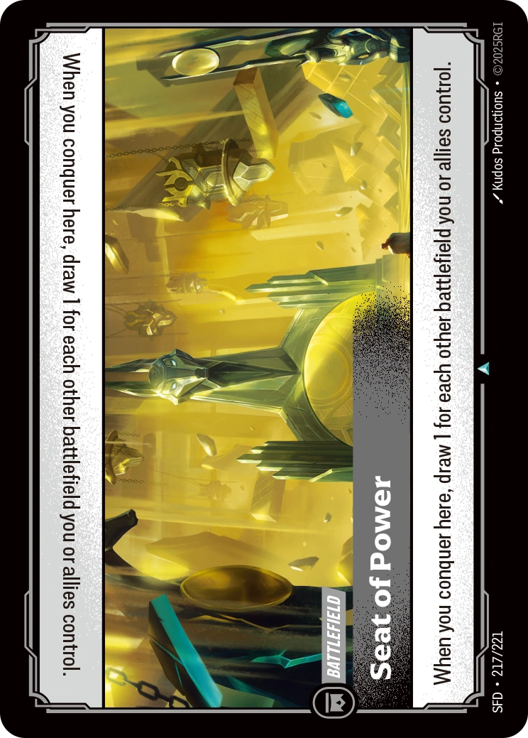 Seat of Power 217/221 (Spiritforged)  - Foil | Good Games North