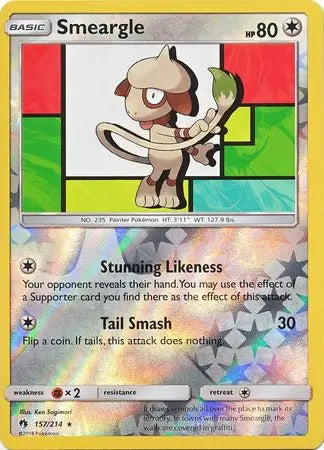 Smeargle 157/214 (SM - Lost Thunder)  - Reverse Holofoil | Good Games North