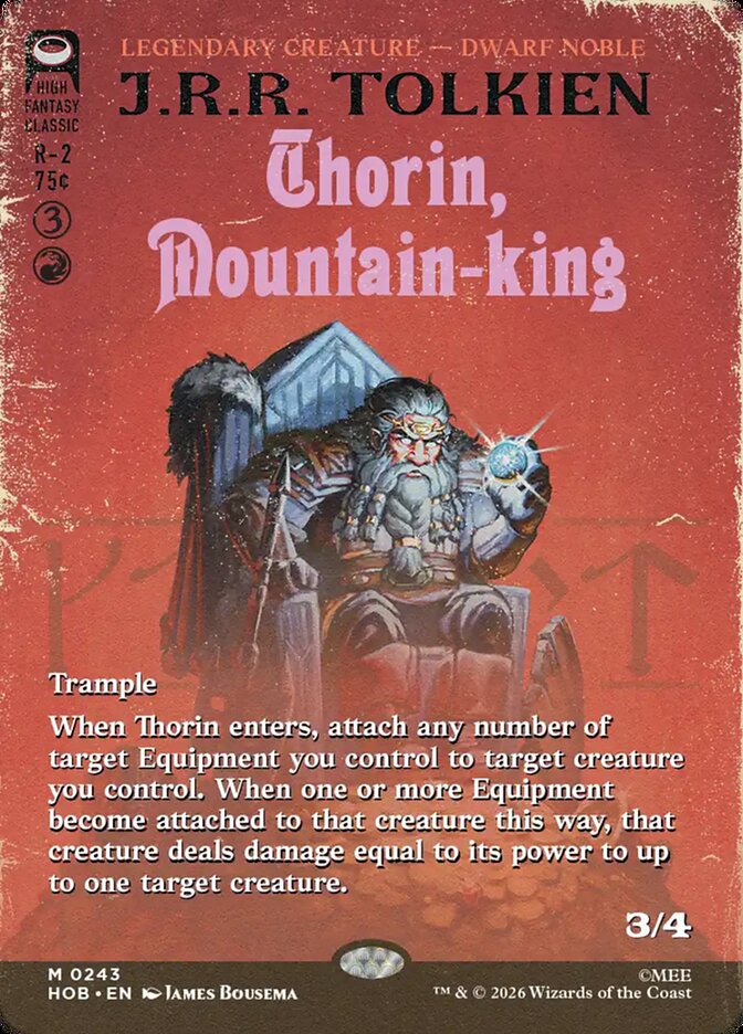 Thorin, Mountain-king 243 (The Hobbit)  - Borderless Foil | Good Games North