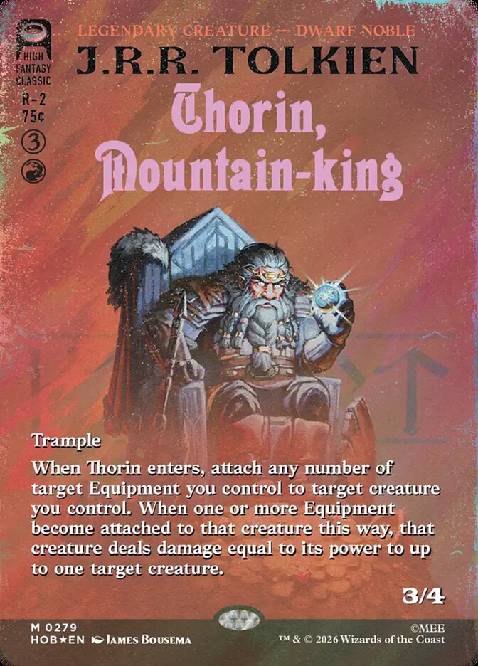 Thorin, Mountain-king 279 (The Hobbit)  - Borderless Surge Foil | Good Games North