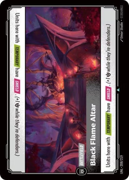 Black Flame Altar 208/219 (Unleashed)  - Foil | Good Games North