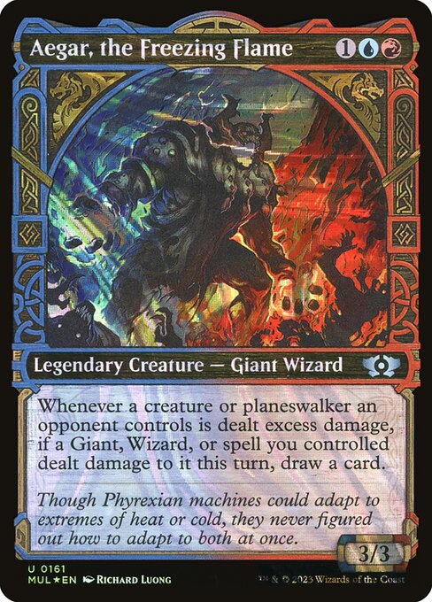 Aegar, the Freezing Flame 161/65 (March of the Machine: Multiverse Legends)  - Showcase Halo Foil | Good Games North