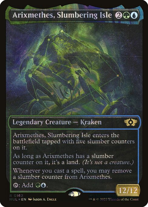 Arixmethes, Slumbering Isle 162/65 (March of the Machine: Multiverse Legends)  - Showcase Halo Foil | Good Games North