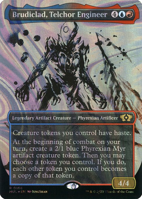Brudiclad, Telchor Engineer 166/65 (March of the Machine: Multiverse Legends)  - Borderless Halo Foil | Good Games North
