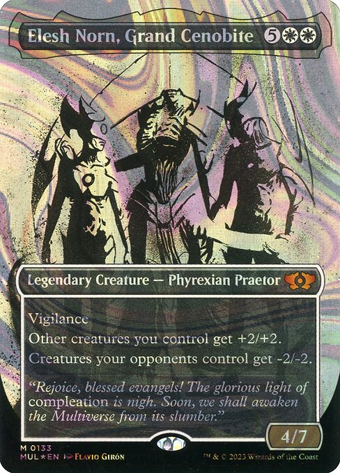Elesh Norn, Grand Cenobite 133/65 (March of the Machine: Multiverse Legends)  - Borderless Halo Foil | Good Games North